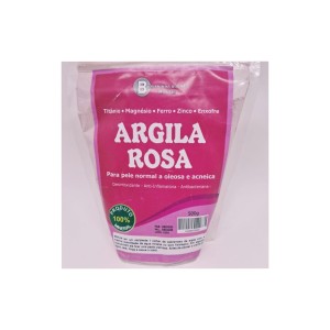 ARGILA ROSA EM PÓ 500G