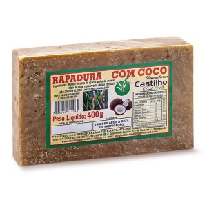 Rapadura com Coco 400g Sérgio Castilho